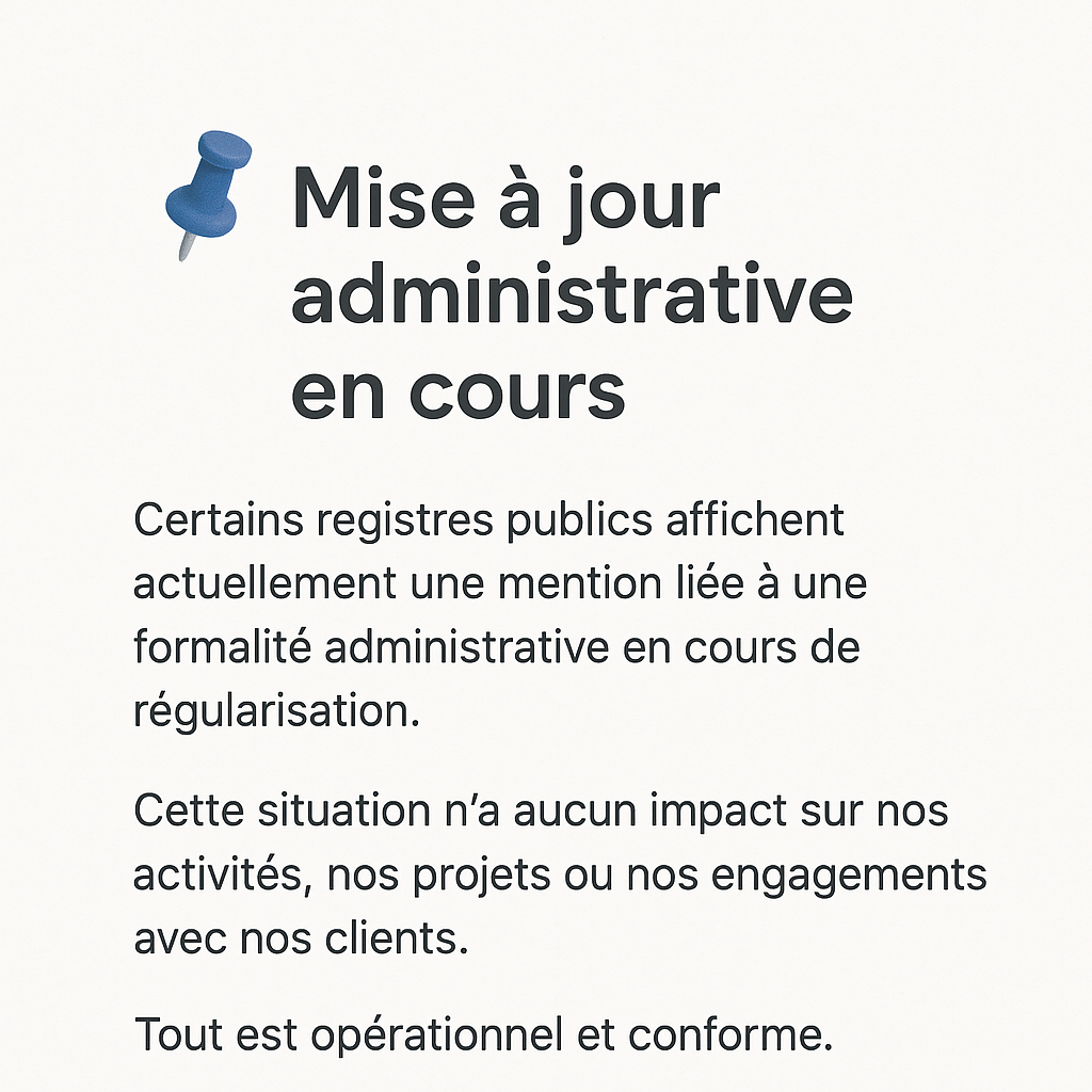 Information de la semaine